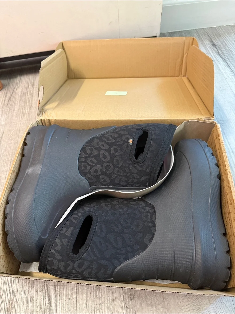Bogs Kids Black Tall Waterproof Rain & Snow Boots